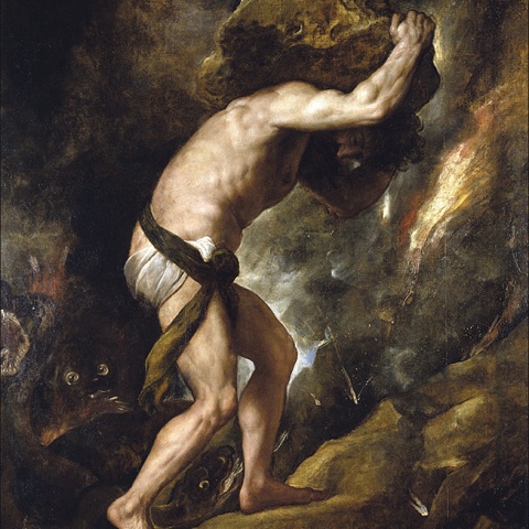 Sisyphos bezeichnet eine Figur, die dazu verdammt wurde, einen großen Stein am Berg hinaufzurollen, der immer wieder herunterfällt, und er muss wieder von Neuem anfangen. Analog dazu halten wir’s mit der Technik, konstatiert Heßler.