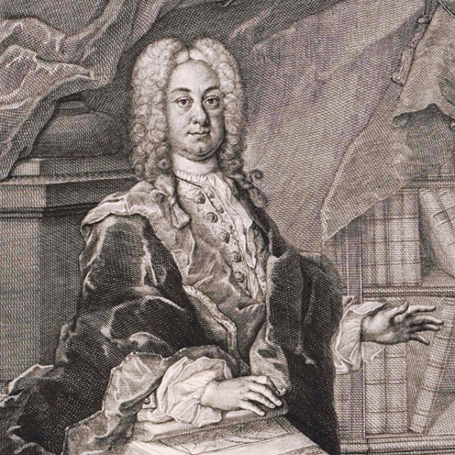 Johann Georg Keyßler, Stich von Christian Fritzsch (1751) Foto: Bildarchiv Austria