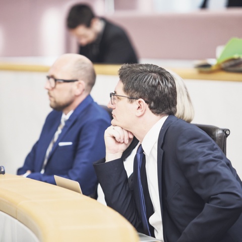 © Markus Gmeiner Vorsitzender des Untersuchungsausschusses Reinhold Einwallner (rechts) – er hatte Michael Ritsch (links) in dieser Funktion beerbt.