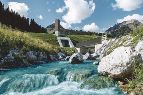 Das Pumpspeicherkraftwerk Rellswerk im Rellstal im Montafon. Das Werk der illwerke vkw wurde im September 2018 in Betrieb genommen. @ Patrick Saely