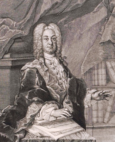 Johann Georg Keyßler, Stich von Christian Fritzsch (1751) Foto: Bildarchiv Austria