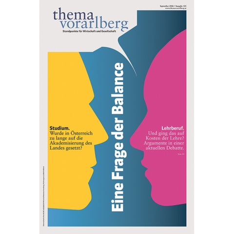 Schwerpunkt-Thema in der vergangenen Ausgabe von „Thema Vorarlberg“: Studium vs. Lehrberuf.