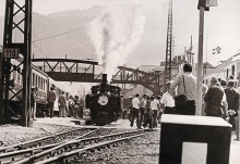75-Jahr-Jubiläum der Bregenzerwaldbahn im Jahr 1977 